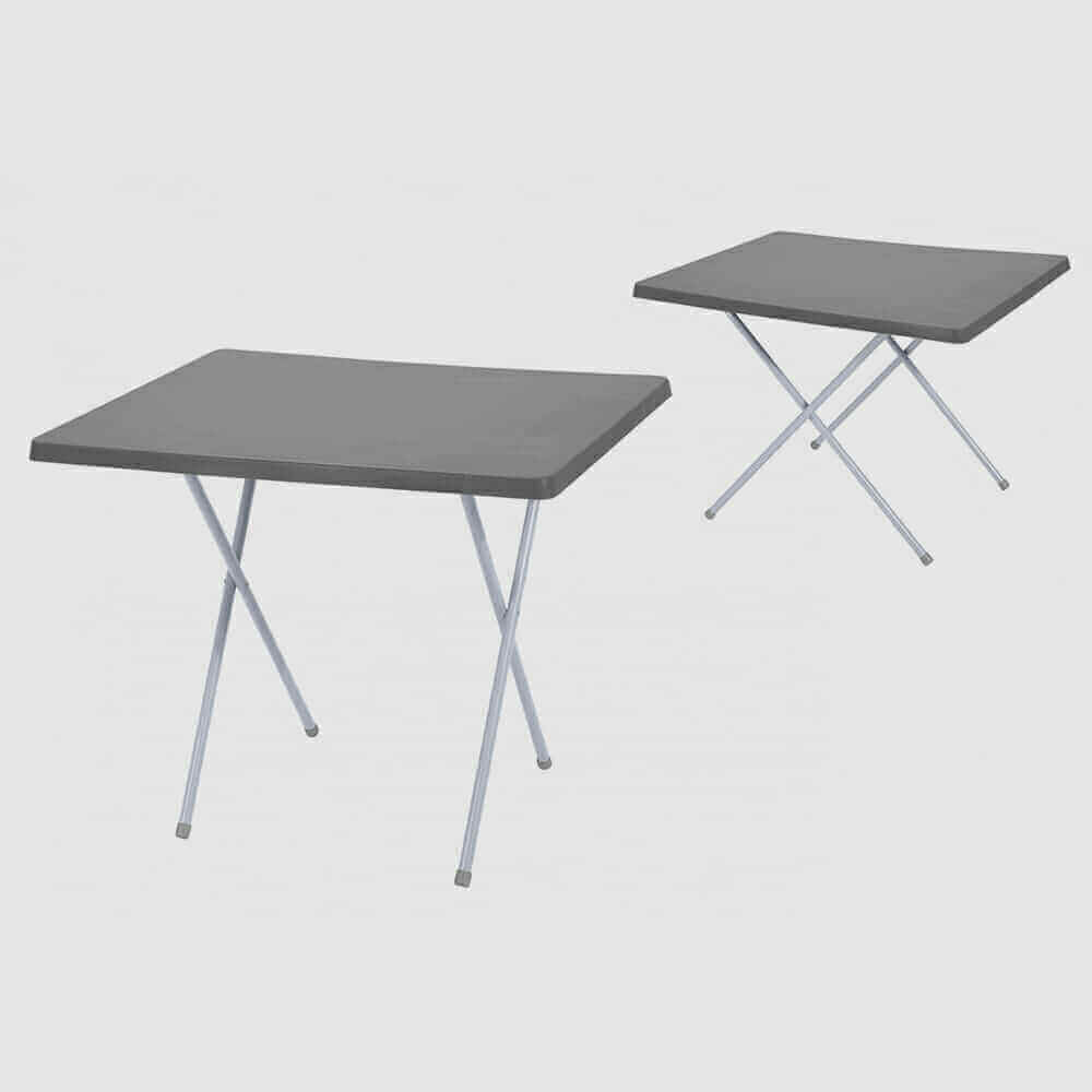 TABLE PLIANTE ANTHRACITE - CAMPING ET ACCESSOIRES - Mr Bricolage