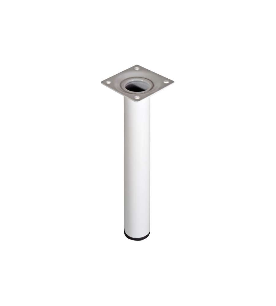 PIED DE MEUBLE ACIER 150X30MM ROND BLANC - PIETEMENT - Mr Bricolage : Outillage, Jardinage, Animalerie, Electricité