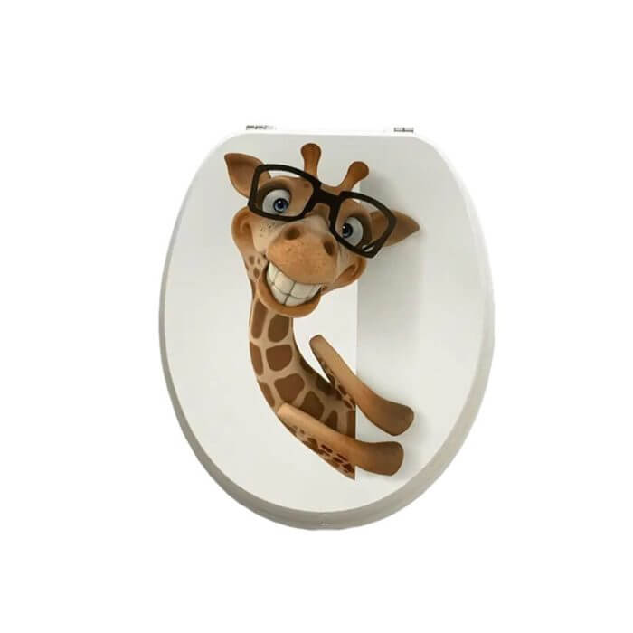 ABATTANT WC MDF MOTIF GIRAFE - Blanc - Mr Bricolage : Outillage, Jardinage, Animalerie, Electricité