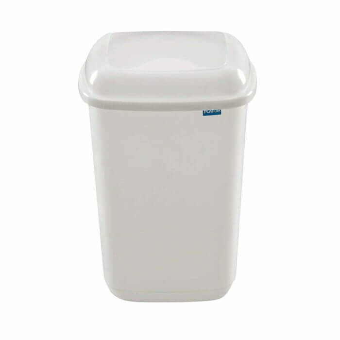 POUBELLE À COUVERCLE BASCULANT 12 LITRES  26,5 X 24,7 X 35 CM QUATRO NEUTRAL - ACCESSOIRES DE BUANDERIE ET POUBELLE - Mr Bricolage : Outillage, Jardinage, Animalerie, Electricité