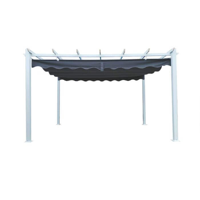 PERGOLA 3 X 4M GRISE - PARASOL ET TONNELLE - Mr Bricolage : Outillage, Jardinage, Animalerie, Electricité