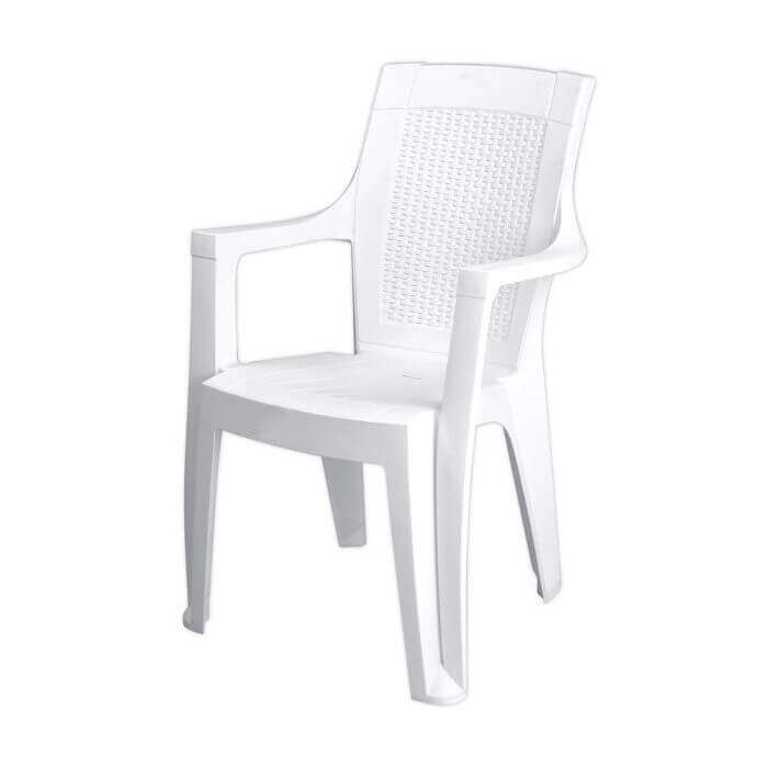 FAUTEUIL MADDALENA BLANC - SALON DE JARDIN ET TABLE ET CHAISE - Mr Bricolage : Outillage, Jardinage, Animalerie, Electricité