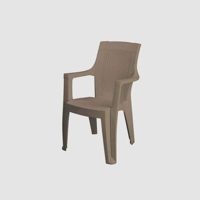 FAUTEUIL MONOBLOC MADDALENA TAUPE - SALON DE JARDIN ET TABLE ET CHAISE - Mr Bricolage : Outillage, Jardinage, Animalerie, Electricité