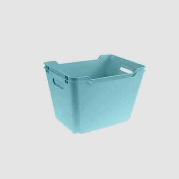 BAC DE RANGEMENT EN POLYPROPYLENE BLEU AQUA 20L
 DIMENSIONS:  40X28X25CM - CHAMBRE ENFANT - Mr Bricolage : Outillage, Jardinage, Animalerie, Electricité