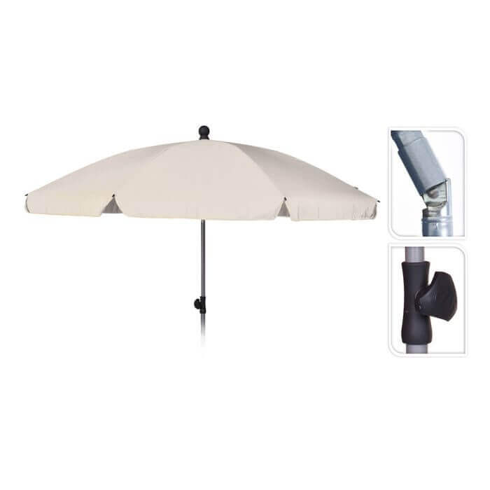 PARASOL EN POLYESTER ROND - PARASOL ET TONNELLE - Mr Bricolage : Outillage, Jardinage, Animalerie, Electricité