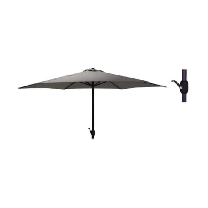 PARASOL DE JARDIN GRIS FONCE - PARASOL ET TONNELLE - Mr Bricolage : Outillage, Jardinage, Animalerie, Electricité