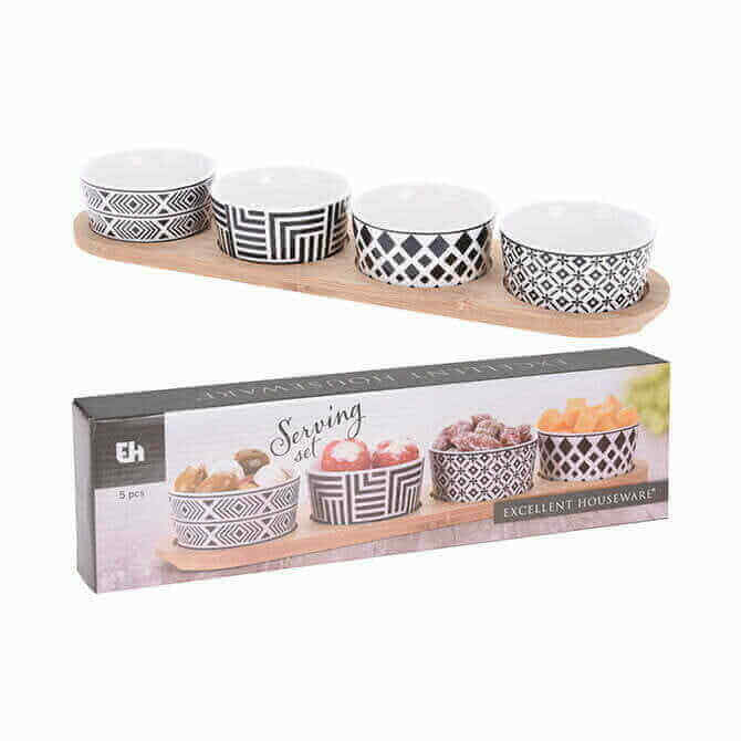 SET DE 4 POTS  AVEC SUPPORT - BOWL - Mr Bricolage : Outillage, Jardinage, Animalerie, Electricité