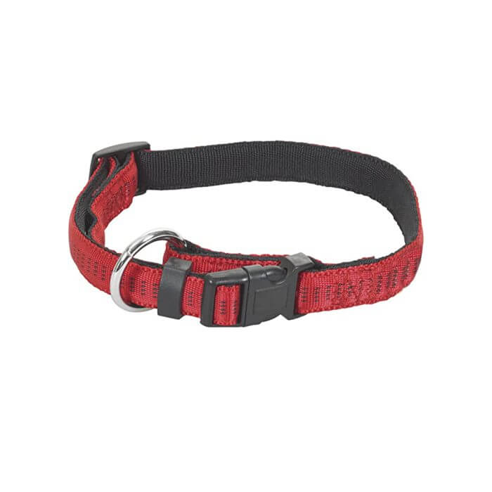 COLLIER POUR CHIEN SANGLE EN NYLON ROUGE 20MM 35-60CM - COLLIER - Mr Bricolage : Outillage, Jardinage, Animalerie, Electricité