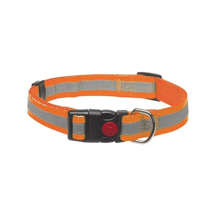 COLLIER POUR CHIEN SANGLE REGLABLE EN NYLON ORANGE 25MM 38-65CM - COLLIER - Mr Bricolage : Outillage, Jardinage, Animalerie, Electricité