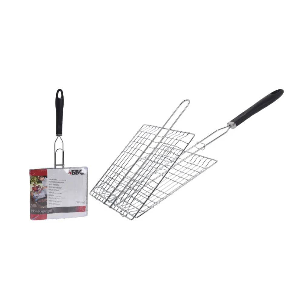 GRILL BARBECUE CHROME 24X22CM - BARBECUE ET PLANCHA ET CUISINE D’EXTERIEUR - Mr Bricolage : Outillage, Jardinage, Animalerie, Electricité