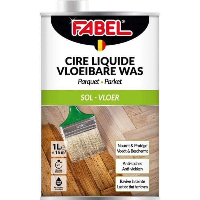 CIRE LIQUIDE POUR  PARQUET 1 LITRE -FABEL - PARQUET - Mr Bricolage : Outillage, Jardinage, Animalerie, Electricité