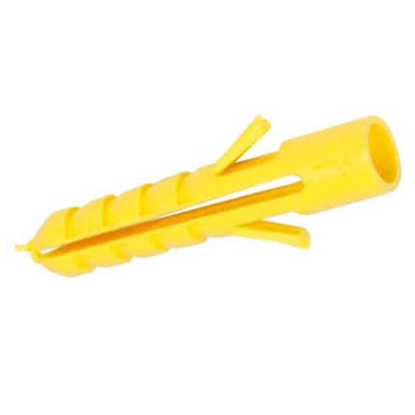 100 CHEVILLES 7MM JAUNE POUR VIS DE 4 A 6MM - CHEVILLE - Mr Bricolage : Outillage, Jardinage, Animalerie, Electricité