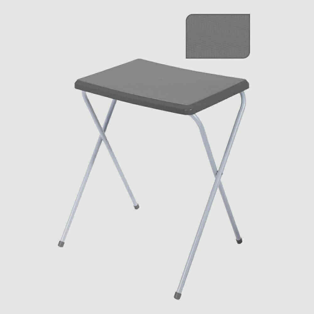 TABLE PLIANTE ANTHRACITE - CAMPING ET ACCESSOIRES - Mr Bricolage