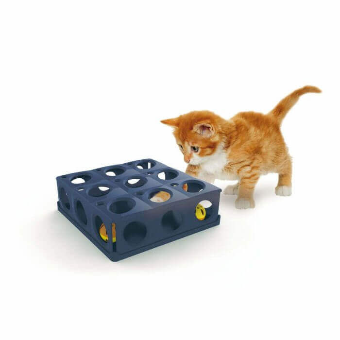 JOUET POUR CHAT AVEC 2 BALLES 25X25X9 CM - JEUX ANIMAUX - Mr Bricolage : Outillage, Jardinage, Animalerie, Electricité