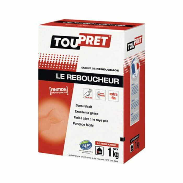 ENDUIT DE REBOUCHAGE POUDRE 1 KG-TOUPRET - ENDUIT EN POUDRE - Mr Bricolage : Outillage, Jardinage, Animalerie, Electricité