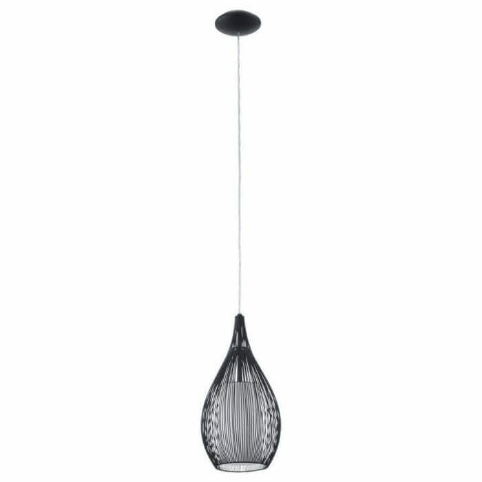 SUSPENSION E27 60W NOIR VERRE SATINE DIAMÈTRE 190MM RAZONI - LUMINAIRE INTÉRIEUR - Mr Bricolage : Outillage, Jardinage, Animalerie, Electricité