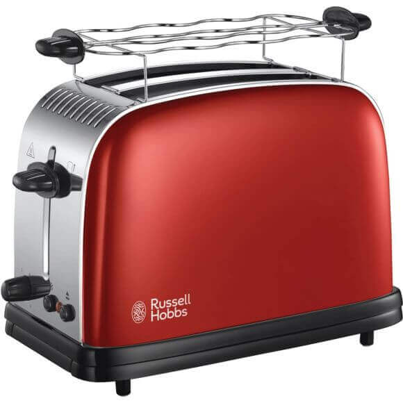 TOASTEUR  EXTRA LARGE, 1100 W ROUGE - GRILLE PAIN - Mr Bricolage : Outillage, Jardinage, Animalerie, Electricité