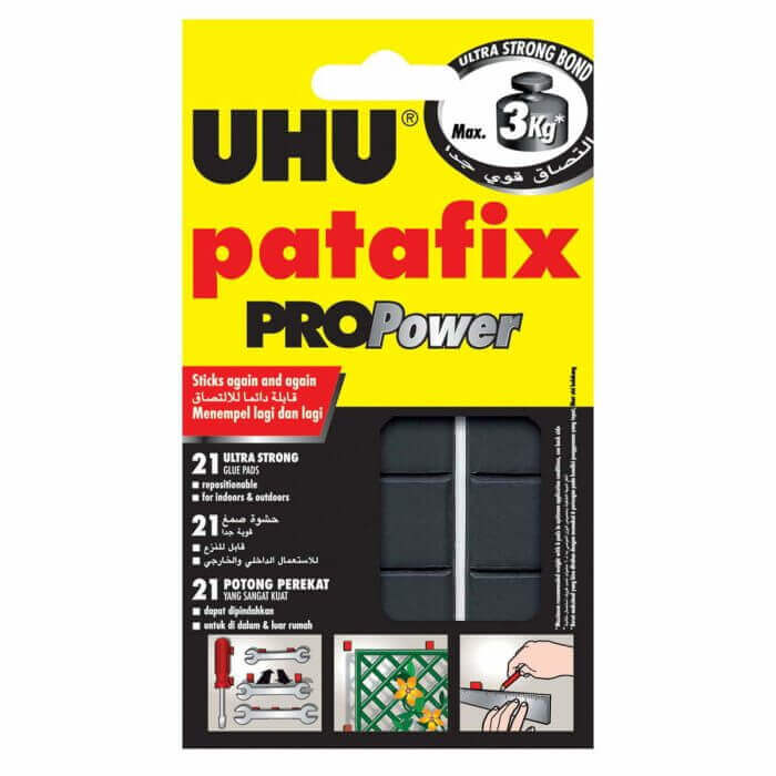 PATAFIX  ULTRA FROT NOIR  -UHU PROPOWER - COLLE - Mr Bricolage : Outillage, Jardinage, Animalerie, Electricité