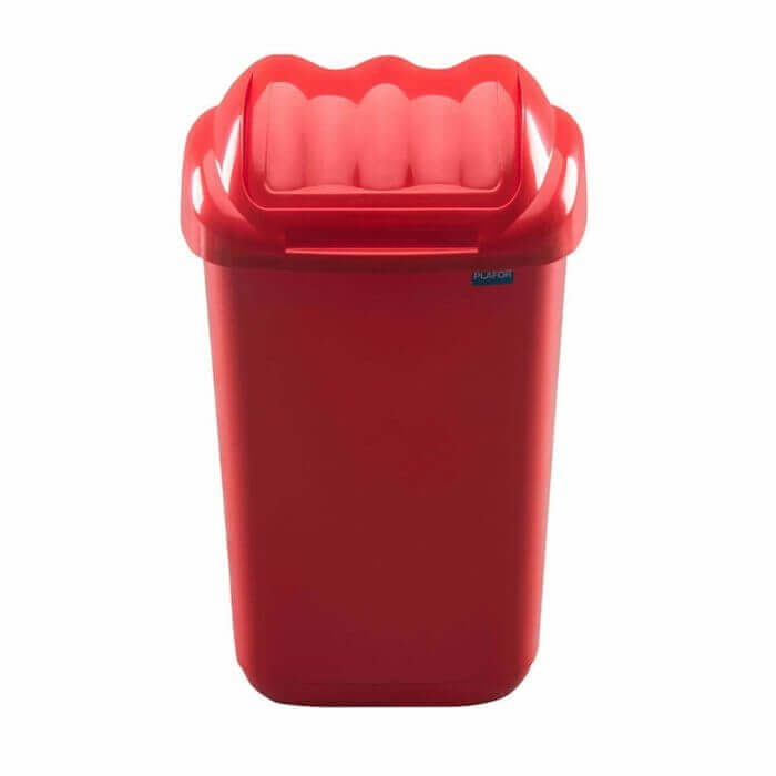 POUBELLE À COUVERCLE BASCULANT 15 LITRES  26,5 X 24,7 X 38,5 CM FALA ROUGE - ACCESSOIRES DE BUANDERIE ET POUBELLE - Mr Bricolage : Outillage, Jardinage, Animalerie, Electricité