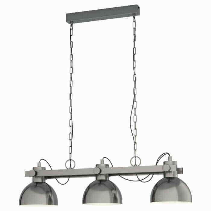 SUSPENSION NICKEL-ANTIQ. H1100 L900 3X28W - AMPOULES ET ACCESSOIRES - Mr Bricolage : Outillage, Jardinage, Animalerie, Electricité