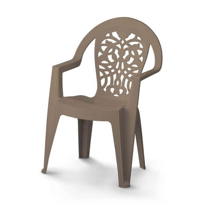 FAUTEUIL PENELOPE TAUPE - SALON DE JARDIN ET TABLE ET CHAISE - Mr Bricolage : Outillage, Jardinage, Animalerie, Electricité