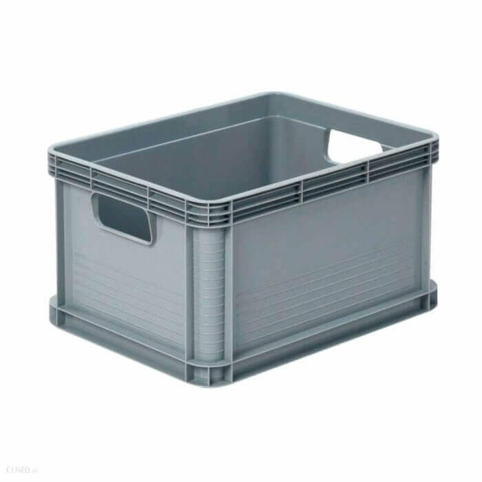 BOX DE RANGEMENT ROBUSTE  EN PLASTIQUE GRIS 20 LITRES  40X30X22 CM - AMÉNAGEMENT DRESSING - Mr Bricolage : Outillage, Jardinage, Animalerie, Electricité