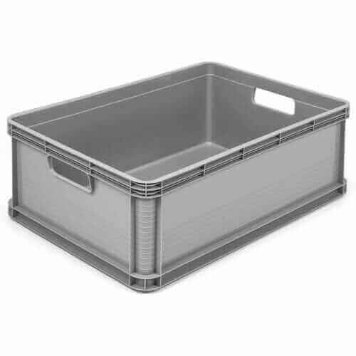 BOX DE RANGEMENT ROBUSTE EN PLASTIQUE GRIS  45 LITRES  40X30X22 CM - AMÉNAGEMENT DRESSING - Mr Bricolage : Outillage, Jardinage, Animalerie, Electricité