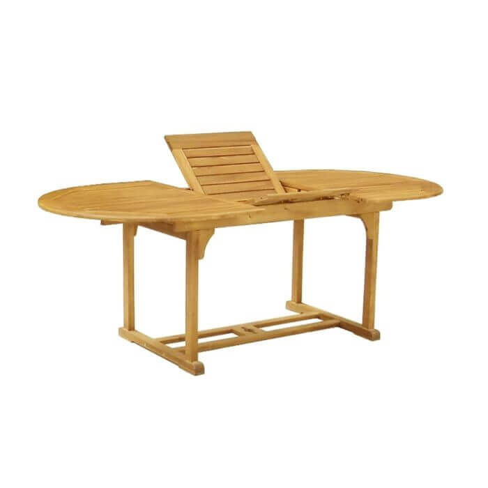 SET TABLE OVALE EXTENSIBLES+ 6 CHAISES EN ACACIA - AMENAGEMENT PLEIN AIR - Mr Bricolage : Outillage, Jardinage, Animalerie, Electricité