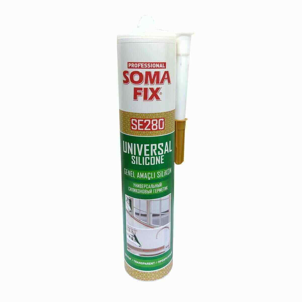 SILICONE TRANSPARENT 280GR  SOMAFIX - SILICONE - Mr Bricolage : Outillage, Jardinage, Animalerie, Electricité