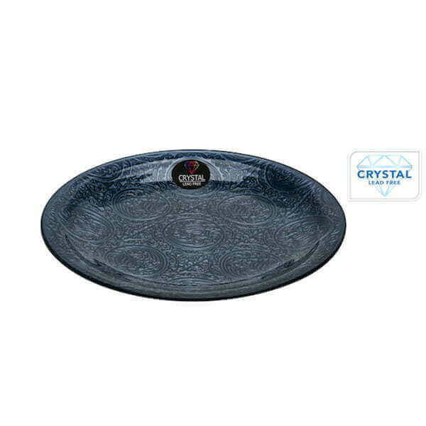 PLAT CRYSTAL GRIS FONCE DIAMETRE 35 CM - ASSIETTE - Mr Bricolage : Outillage, Jardinage, Animalerie, Electricité