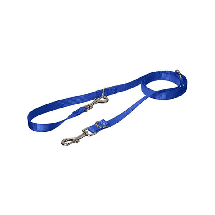 LAISSE POUR CHIEN 3 POSITIONS EN NYLON BLEU 20MM 2M - LAISSE - Mr Bricolage : Outillage, Jardinage, Animalerie, Electricité